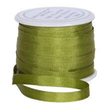 Panglică de mătase 100% pură de la Threadart - 4mm Avocado - Nr. 651 - 3 mărimi - 50 culori disponibile