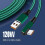 120W hurtigladekabel USB Type-C-ledning 2M 2m 7