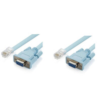 2X USB Console Cable RJ45 Cat5 Ethernet to Rs232 DB9 COM Port Serial Female Routers Network Adapter Cable 1.8M