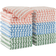 Chiffons de nettoyage en microfibre, torchons de cuisine pour essuyer la vaisselle, absorbants, sans traces et non pelucheux, réutilisables et