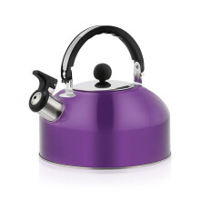 Bouilloire à sifflet 3L, fond plat, acier inoxydable, L8Y6