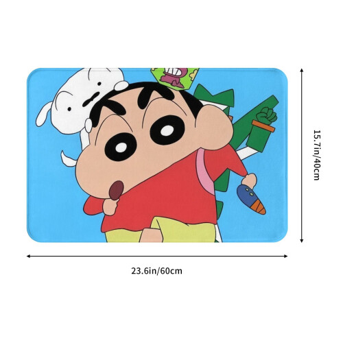 Εξατομικευμένο χαλί φανέλας Crayon Shin-Chan για εσωτερικούς χώρους, σπίτι, υπνοδωμάτιο, 2