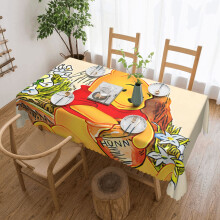 Win-Nie The Po-Oh dug, vandafvisende spildsikker dug til Thanksgiving/jul familiedug