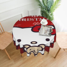 Hello Kitty rektangulær duk, vannavstøtende, antirynke- og sølesikker, mykt stoff til spisestuefester, høytid, 60 tommer