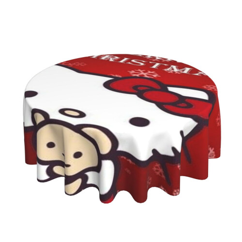 Τραπεζομάντιλο Hello Kitty ορθογώνιο, ανθεκτικό στο νερό, αντιρυτιδικό, αδιάβροχο, 1