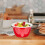 Σμάλτο Instant Noodle Bowl Πιάτο Μπολ Σούπας Πορσελάνη για Κουζίνα Παιδί Μωρό 2