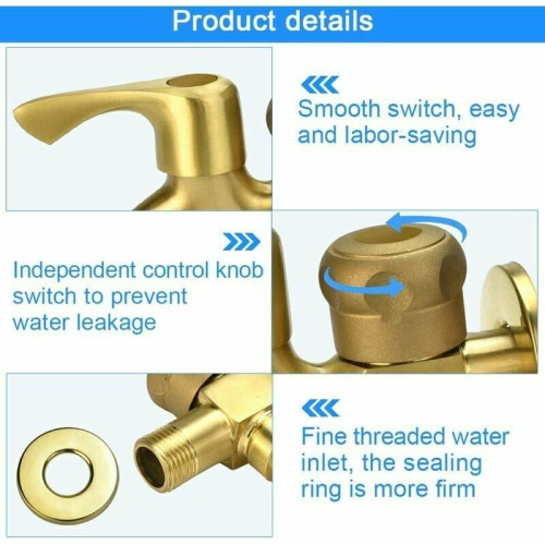 Βρύση χαλκού υψηλής ποιότητας, αντιψυκτικό για εσωτερική και εξωτερική χρήση, 1