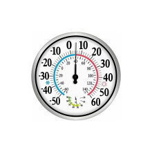 Indendørs udendørs termometer, dobbeltskalatermometer der sikrer nøjagtig aflæsning fra -50 til 60 C (-60 til 140 F), hængende digitale