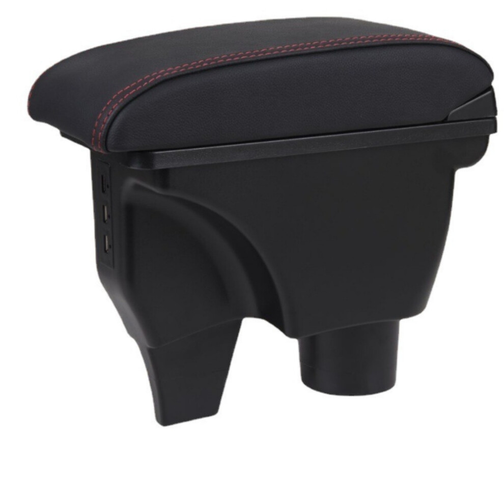 Ergonomic Design Car Armrest Box For Suzuki Sx4, Abs Material Center Console Storage With External Usb Ports For Convenient Device Charging 9176269106331