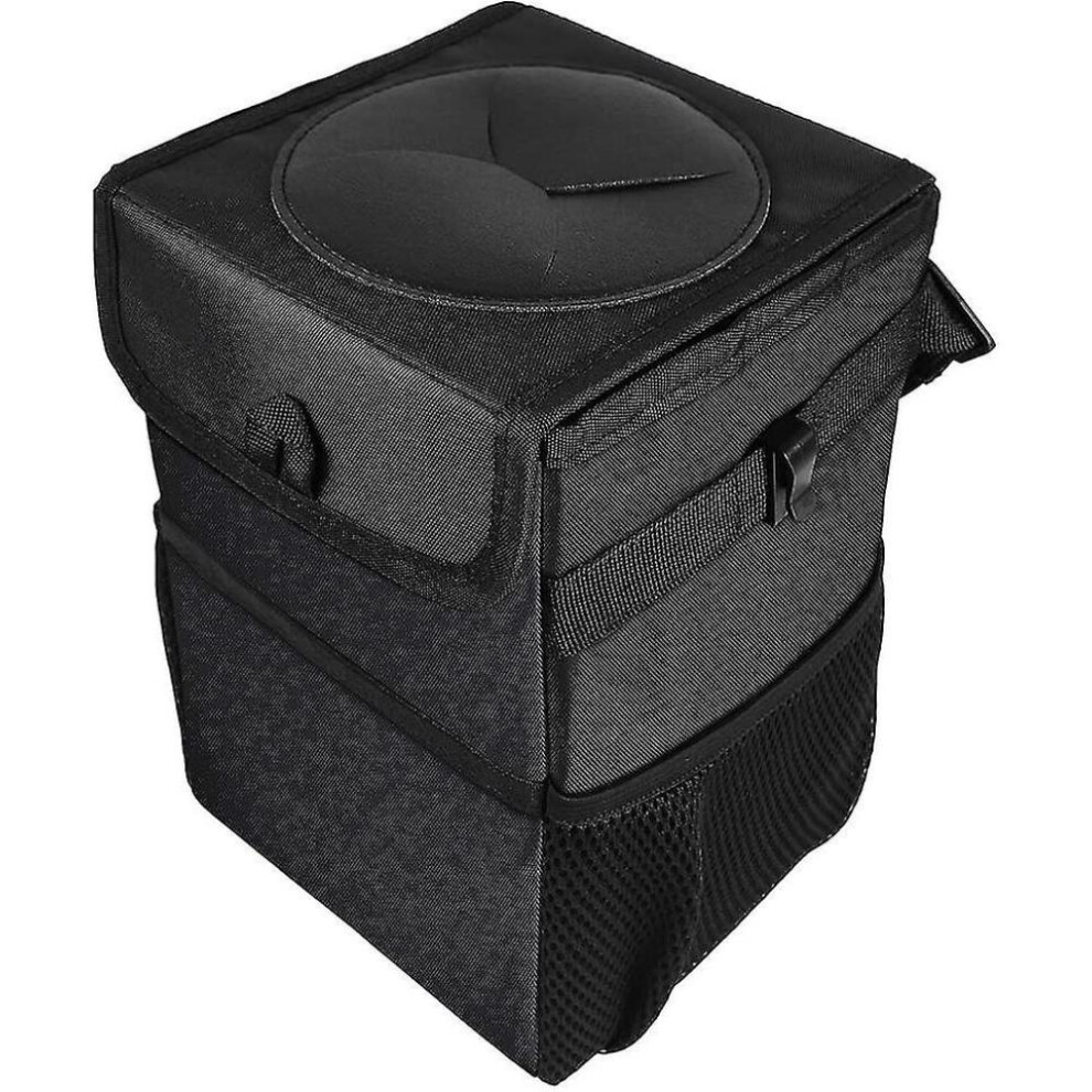 Multipurpose Car Trash Can, Portable And Collapsible Garbage Bin With Leak Proof Design, Adjustable Strap For Easy Placement, Waterproof Lining For 9176269106683
