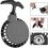 Recoil Starter for Motorcycles, Wide Compatibility with Easy Installation Hardware, Solid and Durable High Quality Metal for 2 Stroke Engine, Black 4