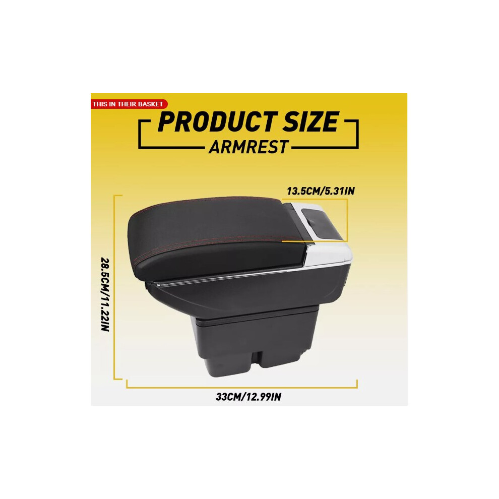Elegant Car Center Console Armrest, Compatible Nissan Versa Sv Sedan, Soft Pu Leather, Durable Abs Plastic, Alleviate Driving Fatigue For Comfortable 9138057183320