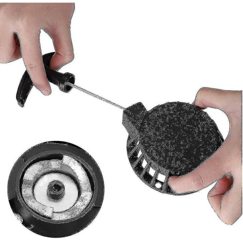 Recoil Starter for Motorcycles, Wide Compatibility with Easy Installation Hardware, Solid and Durable High Quality Metal for 2 Stroke Engine, Black 2
