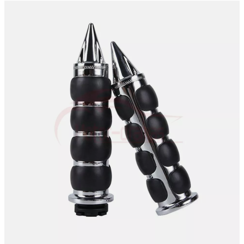 Motorcycle Hand Grips, Universal Fitment, Non-Slip Rubber, Comfort For Controlling, Dampens Operating Vibration, Easy Installation, Direct 9138057183146