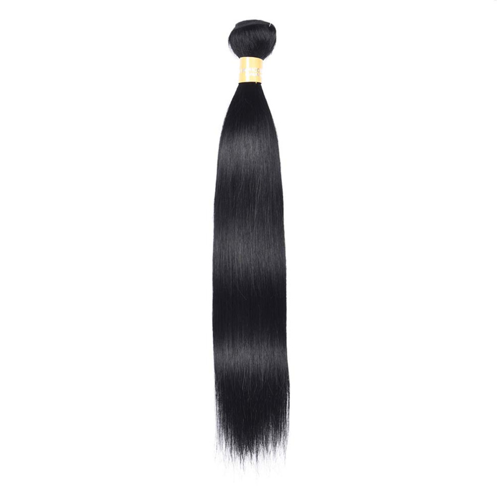 Unisex 12 Inch Brazilian Straight Human Hair Extensions Virgin Weave Natural Look Tangleâ Lightweight