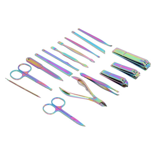 16Pcs Stainless Steel Multifunction Manicure Set with High Sharpness Clipper 2