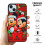 Capa para celular Mi-Ckey Mouse Christmas compatível com iPhone 15, capa protetora à prova de choque com PC + TPU para câmera dupla compatível 3