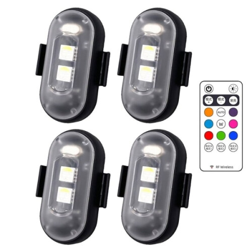Luce stroboscopica a LED a 8 colori Luce per aereo4 pezzi4 pezzi4 pezzi4 pezzi