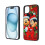 Capa para celular Mi-Ckey Mouse Christmas compatível com iPhone 15, capa protetora à prova de choque com PC + TPU para câmera dupla compatível 2