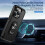 Capa para iPhone 14 Pro, com suporte e encaixe para carro, design robusto de dupla camada, compatível com iPhone 14 Pro (preta) 3