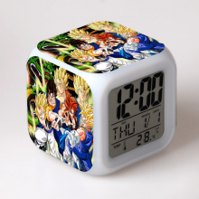Sveglia digitale HANNTAOO per bambini, compatibile con il design di Dragon Ball, LED a 7 colori, termometro, luce notturna, regalo per bambini e
