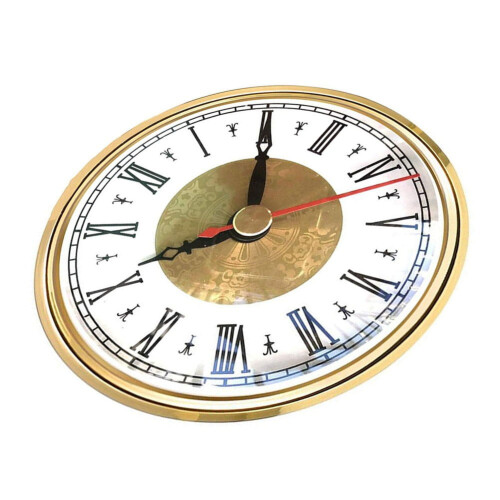Classic Clock Craft Insert Quartz Movement - 80Mm Diameter, Roman Numerals Diy 2