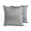 Capa de Almofada Lombar de Luxo HomeCentric Cinza Prateado, Pacote com 2, 30x50cm, Capa Retangular Lisa em Seda Artificial, Compatível com 1