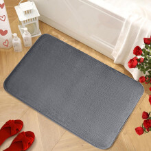 Tapete para banheiro Quinlirra em promoção, extra macio e absorvente, lavável, antiderrapante, compatível com banheira e box, 61 x 41 cm (24" x