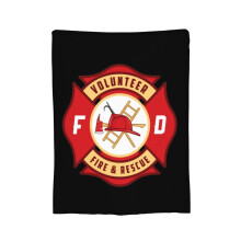 Brandfarlig filt för frivillig brandman, 100 x 75 cm lätt filt, kompatibel med alla årstider, antimikrobiell och luktkontroll