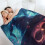 Coperta super morbida con teschio, mago e rose, ideale per Natale, in flanella e microfibra, perfetta per divano, letto o poltrona. Soffice e calda. 6