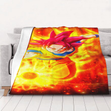 Dragon Ball fleecefilt Supermjuk och mysig pläd, för män, kvinnor, äldre och barn. Sängkläder. Funktioner - Supermjuk, 50"x40"