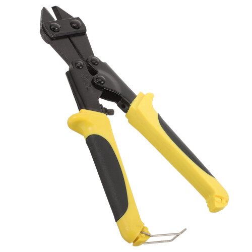 Alicate de corte de parafusos mini de 8 polegadas em aço carbono PPR com cabo em duas cores.