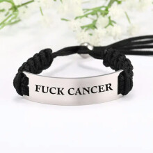 Bracelet tressé en nylon noir et rouge gravé RSAMD pour femmes et hommes - Faites des trucs épiques - Noir
