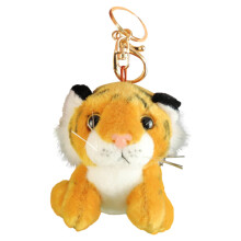 Bolsa carteira ZHENYANGli para mulheres, chaveiro de pelúcia em formato de tigre, brinquedo de pelúcia macio, chaveiro fofo, bolsa infantil,