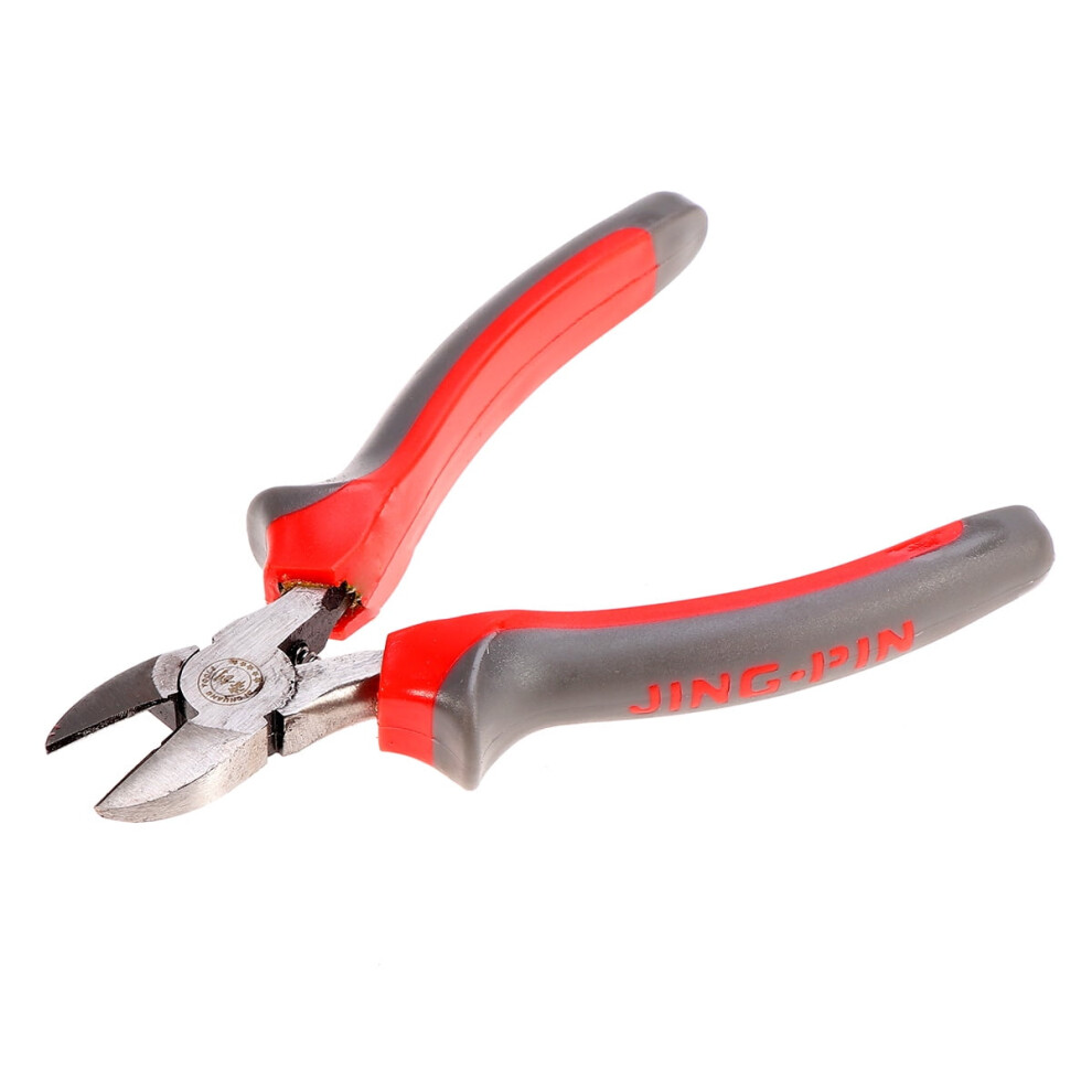 Handheld Diagonal Cutters High Leverage Angled Pliers Handle Wire Cable Cutter Side Snips Flush Plier (Red) 9773935708105
