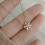 Κολιέ με κρύσταλλο RSAMD Sliver Snowflake Zircon Crystal, γυναικεία κοσμήματα, δώρα Χριστουγέννων 1
