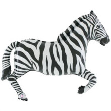 Balão metalizado em formato de zebra