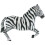 Sebraformet Mylar-ballong 1