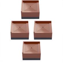 Kiplyki Vente en gros Rehausseur de lit universel carré pour meubles, base de réfrigérateur, lot de 4 pièces