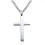 Collana con ciondolo a croce semplice in oro, nero e argento RSAMD - Gioielli da uomo - Argento 2