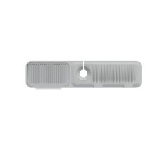Protetor de Torneira WJSXC para Banheiro e Cozinha, Almofada de Silicone Espessa para a Base da Torneira, Cinza