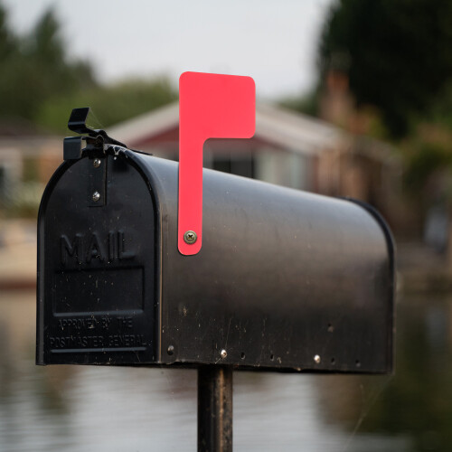 Mailbox Sign Flag Screw On Replacement Mailbox Flag Outdoor Mailbox Accessory 1