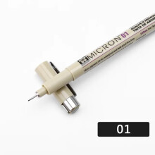 1 sztuka Pigment Liner Pigma Pen Micron Marker 0,05 0,1 0,2 0,3 0,4 0,5 0,8 Pędzel Różna końcówka Czarny cienkopis do szkicowania 01 mm