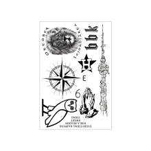 Temporary Tattoos Sheet with Realistic Designs, Celebrity Inspired Music Artist Set