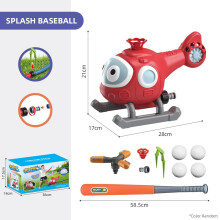 2v1Snail vodní postřikovač baseballová hračka pro děti, 360 otočná hra s rozprašovačem pro venkovní zábavu u bazénu na zahradě