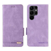 Etui kompatybilne z Samsung Galaxy S23Ultra, ochronne etui z wkładką na kartę, skórzane etui folio z klapką, pełna ochrona, z uchwytem na