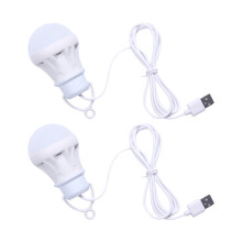 Hongchegh2 peças Lâmpada LED USB Portátil para Uso Externo, Camping, Feira Noturna