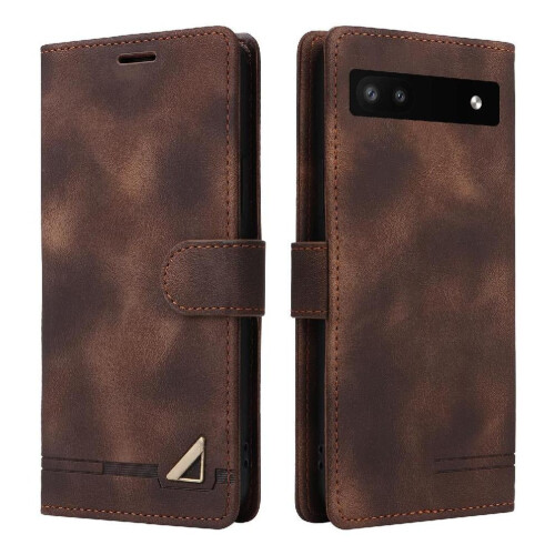 Capa Flip para Google Pixel 7 em Couro, Estilo Carteira, Simples e Resistente a Impactos.