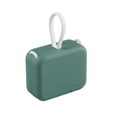 Caricabatterie portatile Power Bank 5000mAh - Ricarica rapida USB C, il retro della borsa è dotato di un power bank integrato e di un caricabatterie