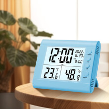 Clog Digiteach Txmfgh le Lascaire Comhaireamh Síos, Taispeántas LED, Aláram & Snooze, Mód 12/24H le haghaidh Bainistíocht Ama